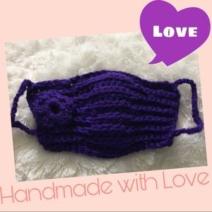 Crochet Purple Mask